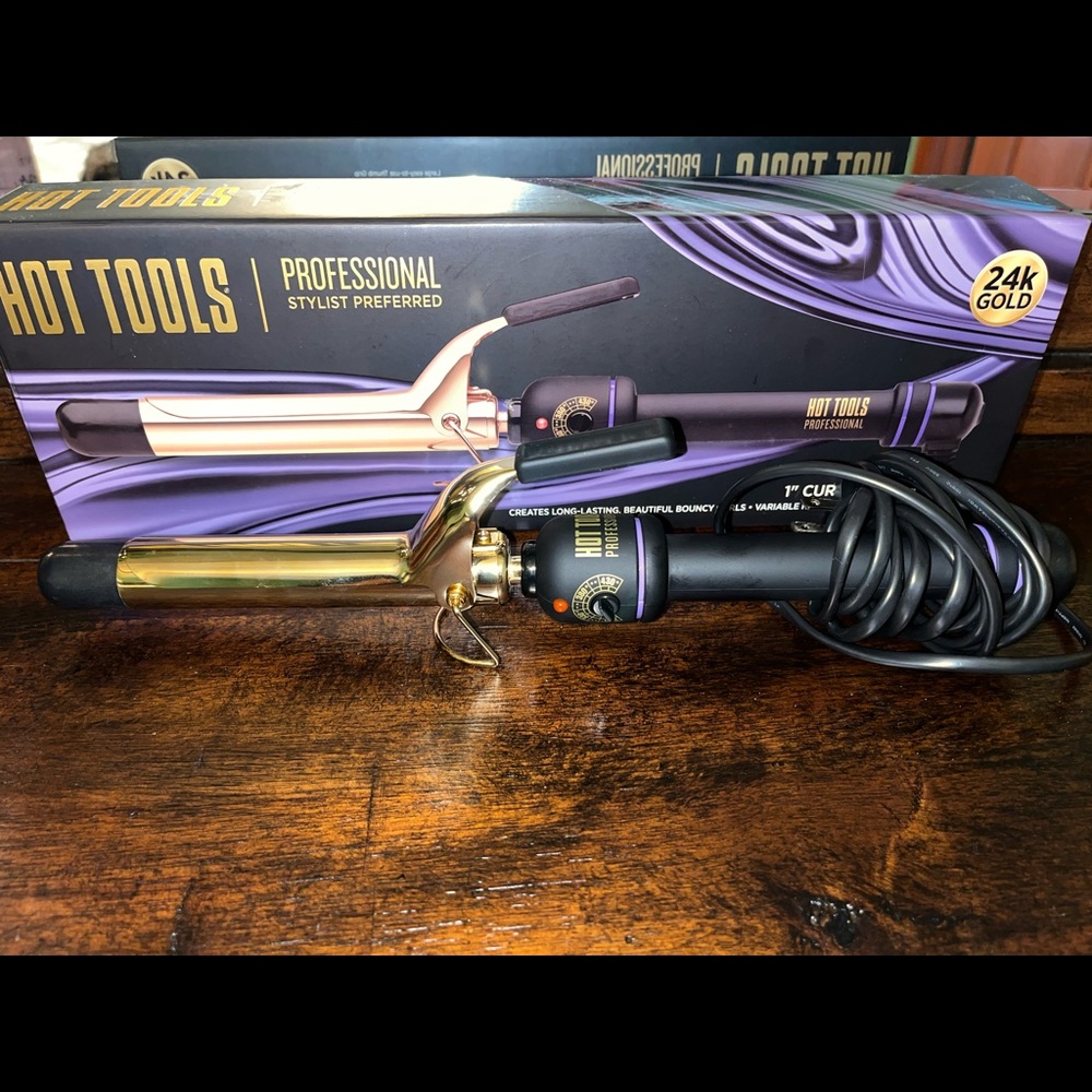 Hot Tools 24K Gold 1” Curling Iron